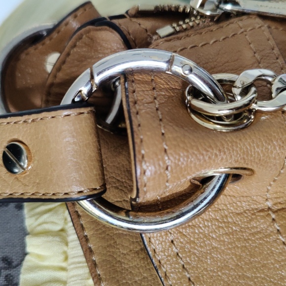 Michael Kors Shoulder Bag Brown Beige - Picture 11 of 12